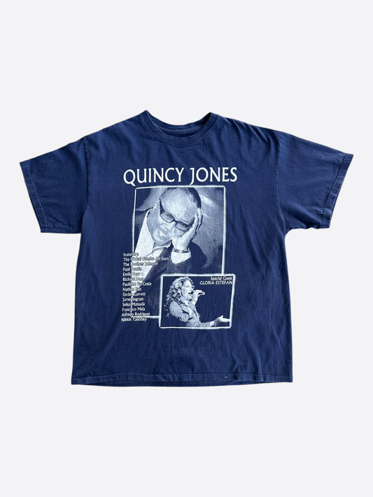 Vintage Navy Quincy Jones & Gloria Estefan Graphic T-Shirt