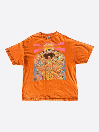 Vintage Orange Jimi Hendrix Axis Graphic T-Shirt