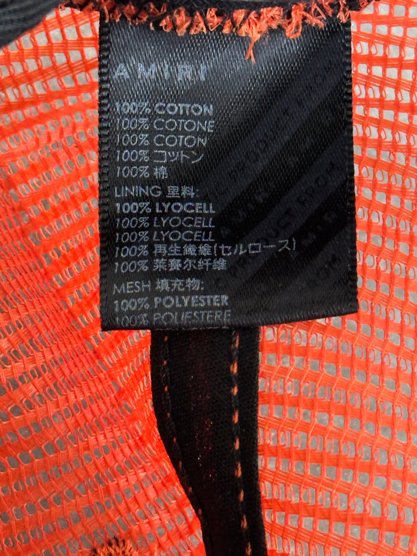 Amiri Orange & Black Arts District Trucker Hat