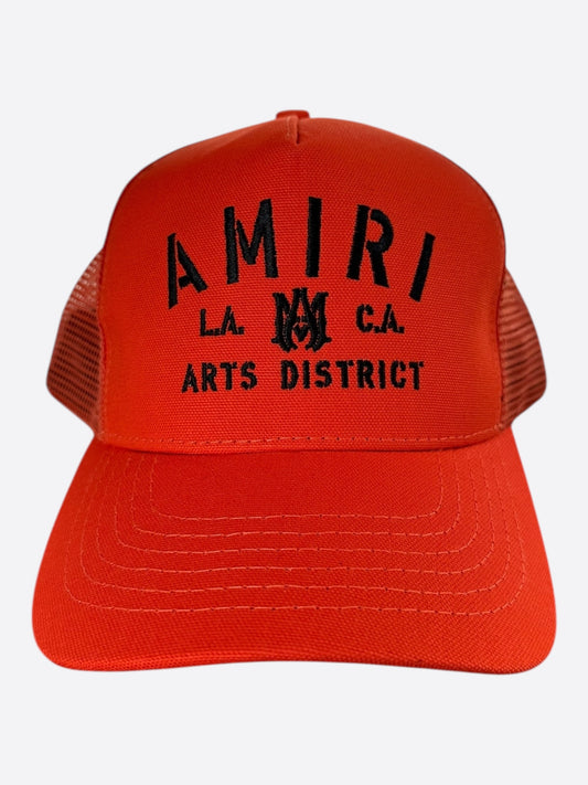 Amiri Orange & Black Arts District Trucker Hat