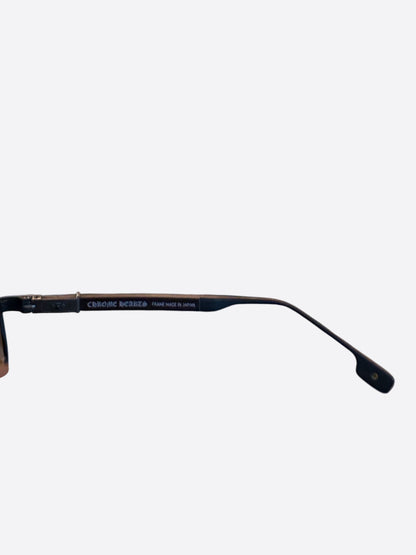 Chrome Hearts Silver & Ebony Wood Loomer Sunglasses