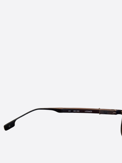 Chrome Hearts Silver & Ebony Wood Loomer Sunglasses