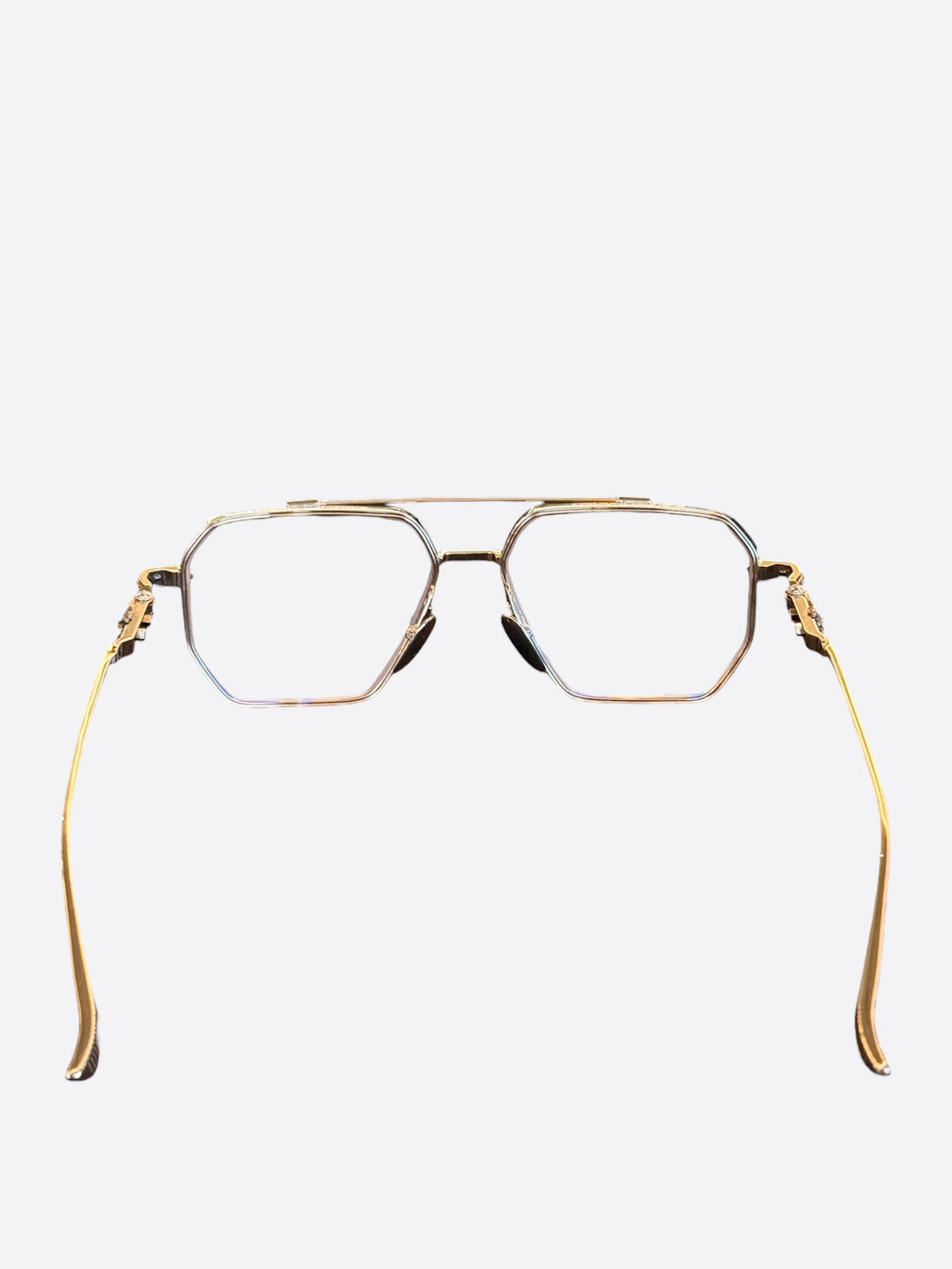 Chrome Hearts Gold Cross Phunk Glasses
