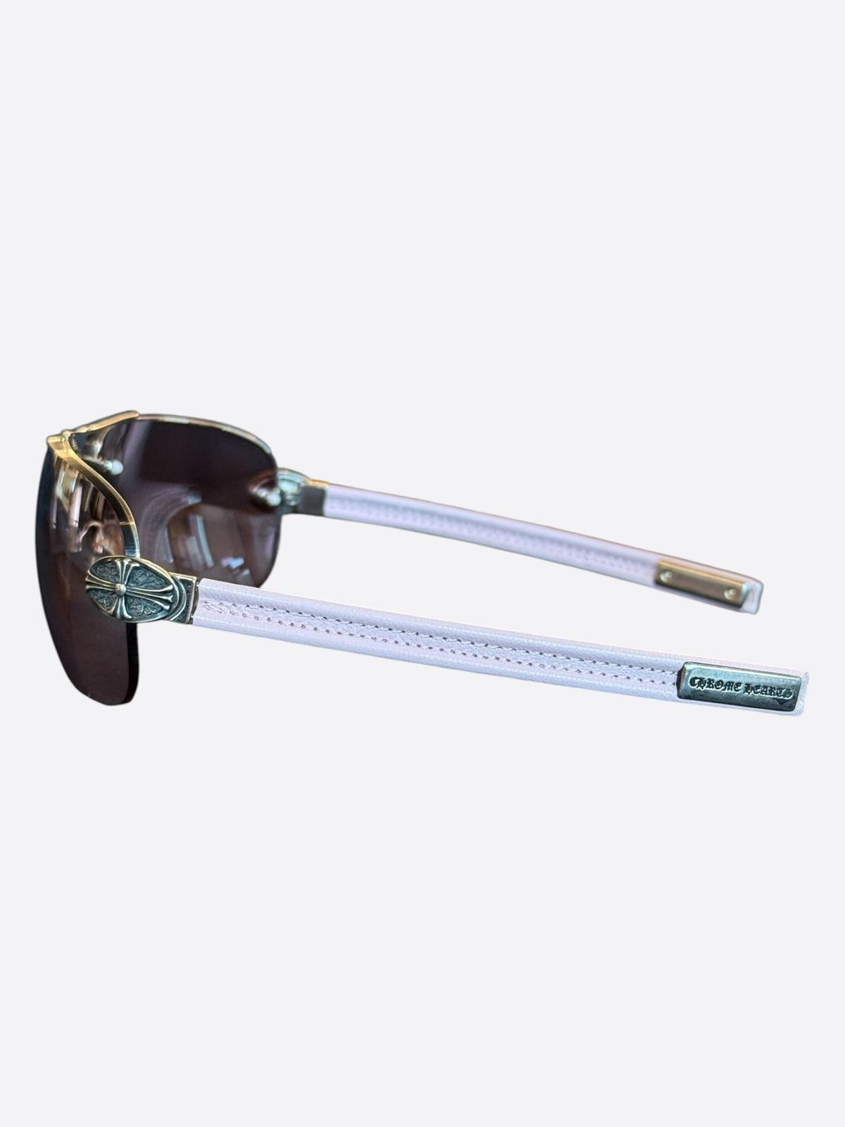 Chrome Hearts Pink & Silver Classic Oval Sunglasses