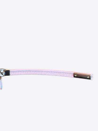 Chrome Hearts Pink & Silver Classic Oval Sunglasses