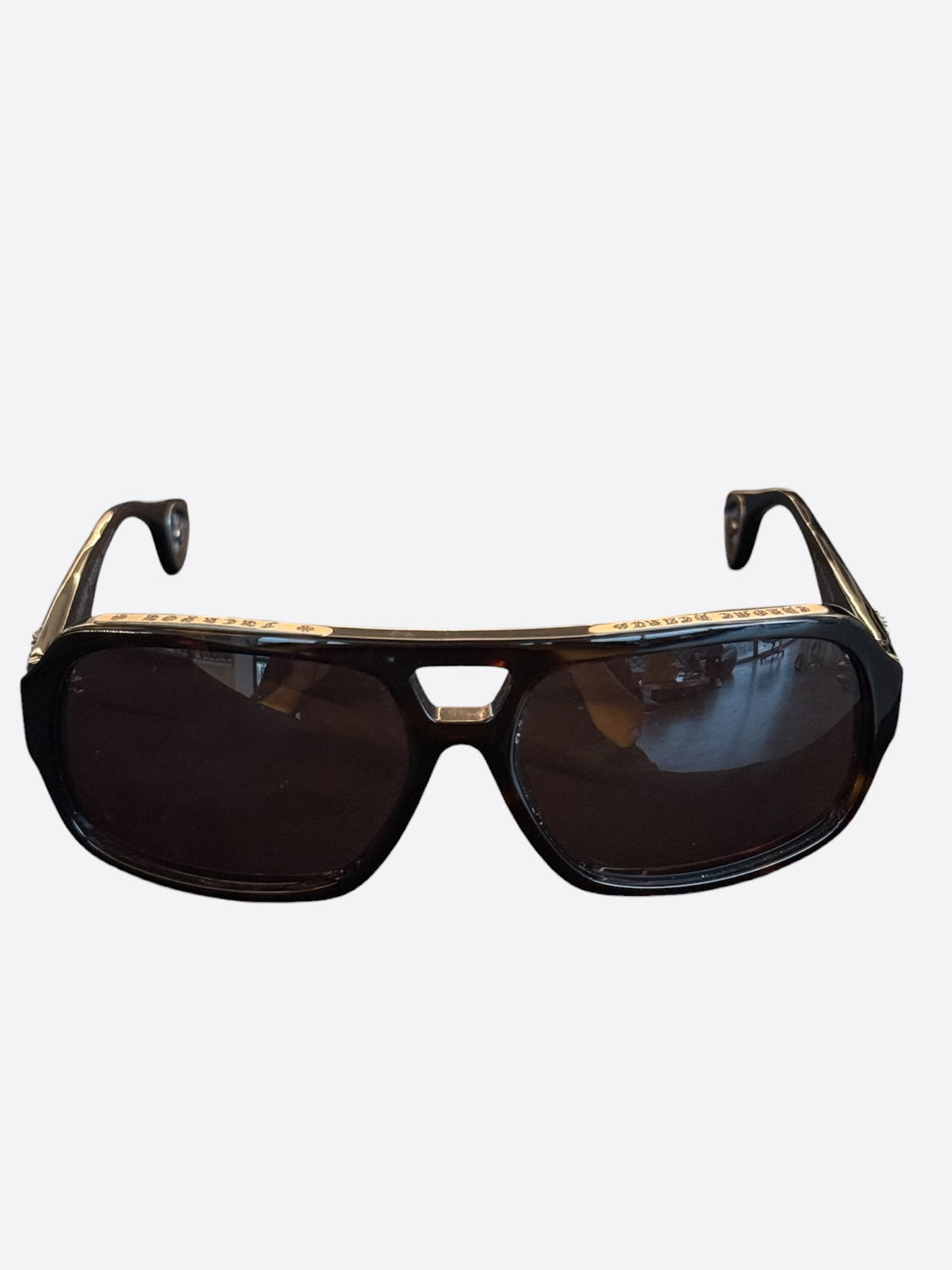 Chrome Hearts Black & Silver Boink Sunglasses