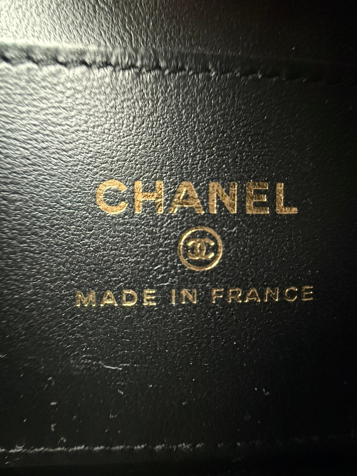Chanel Black Lambskin Quilted Mini Tab Flap Bag