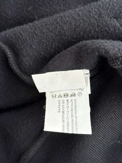 Chrome Hearts Black Leather Horseshoe Logo Zip Up Hoodie