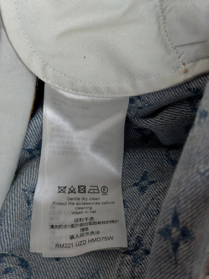 Louis Vuitton Blue & Multicolor Graffiti Logo Monogram Denim Jeans