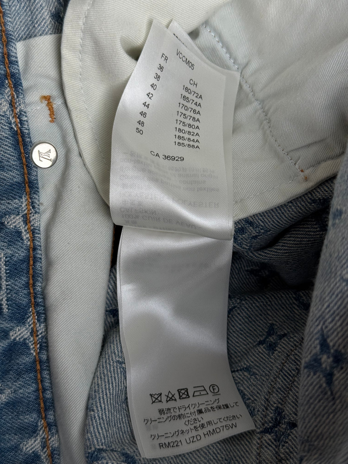 Louis Vuitton Blue & Multicolor Graffiti Logo Monogram Denim Jeans