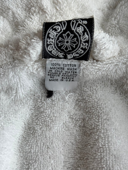 Chrome Hearts White & Black T-Bar Logo Robe