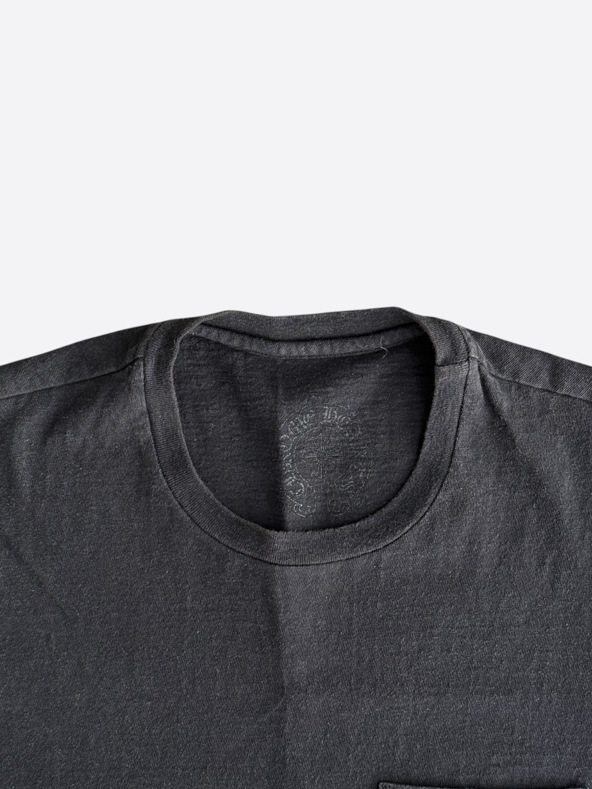 Chrome Hearts Black Leather Triple Cross T-Shirt