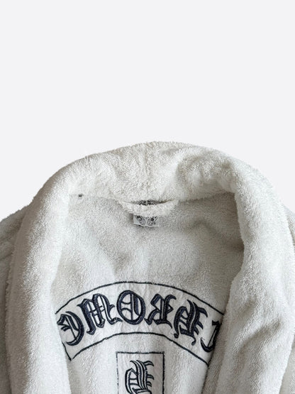 Chrome Hearts White & Black T-Bar Logo Robe