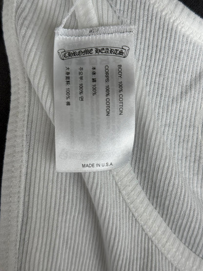 Chrome Hearts White & Black Richard Stark Graphic Tank Top