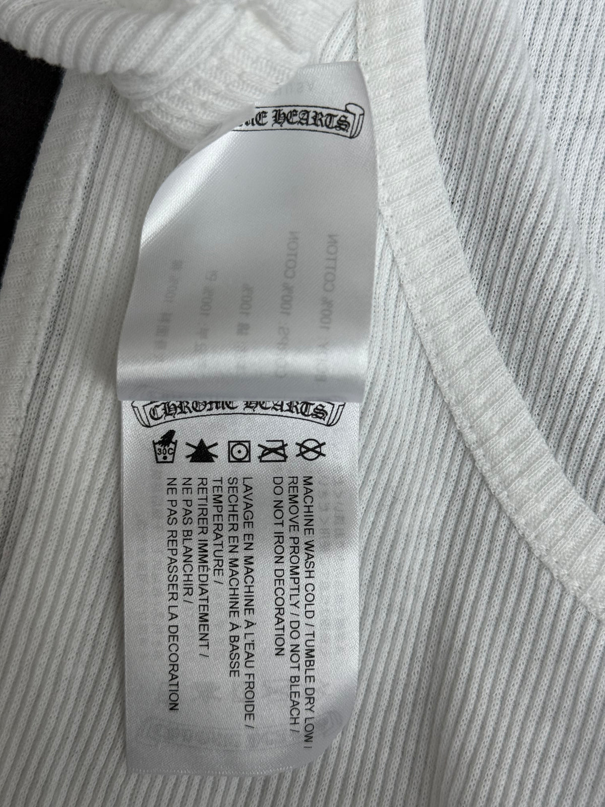 Chrome Hearts White & Black Richard Stark Graphic Tank Top