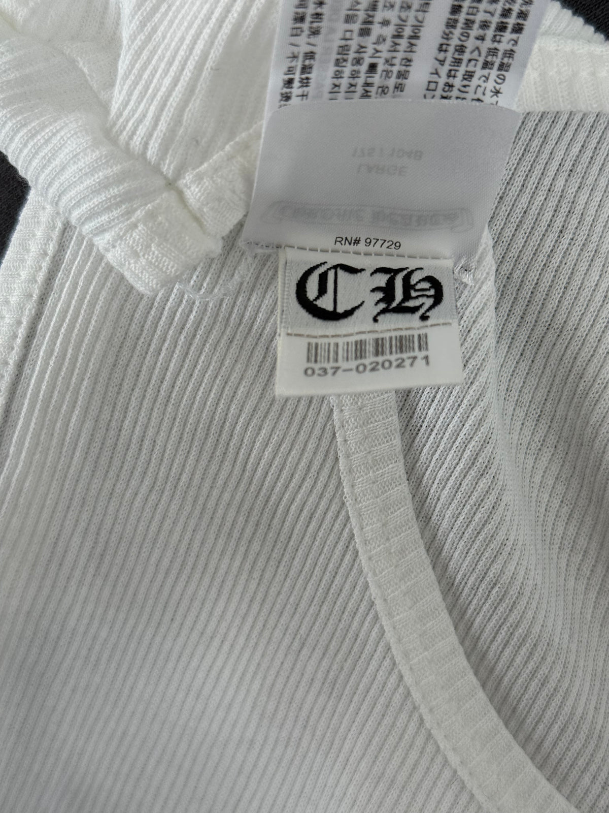 Chrome Hearts White & Black Richard Stark Graphic Tank Top