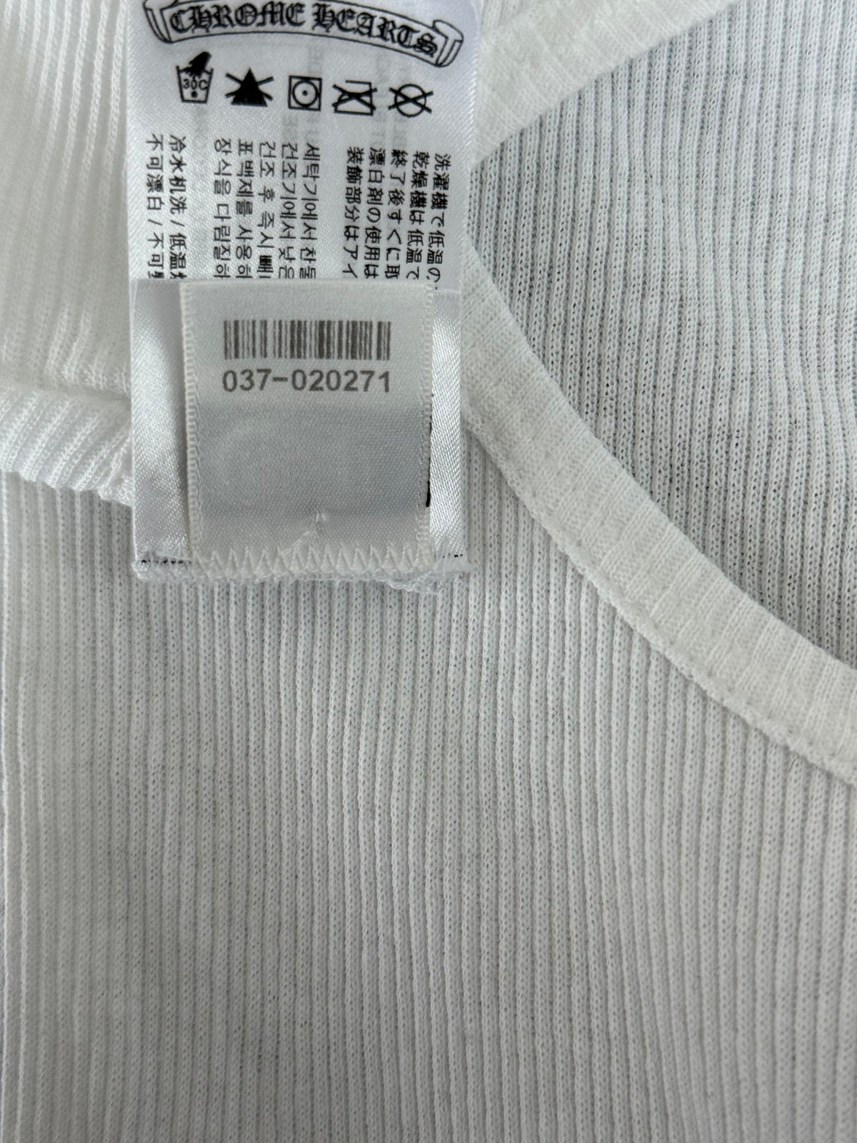 Chrome Hearts White & Black Richard Stark Graphic Tank Top