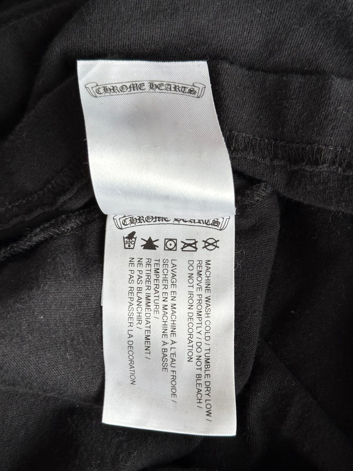 Chrome Hearts Black & Grey Staff Horseshoe Logo Longsleeve T-Shirt