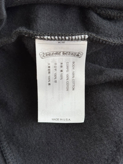 Chrome Hearts Black & Blue Vertical Logo Hoodie