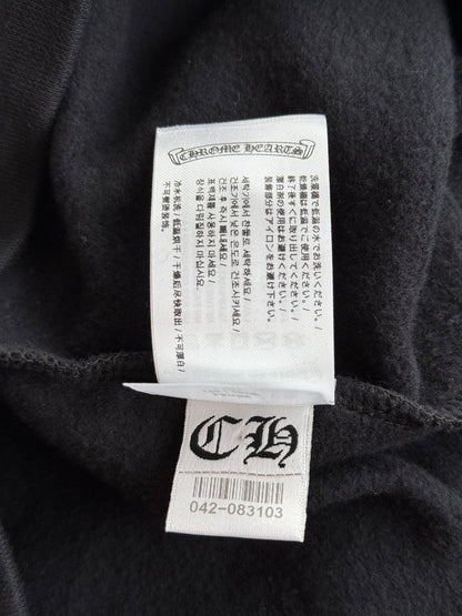Chrome Hearts Black & Blue Vertical Logo Hoodie