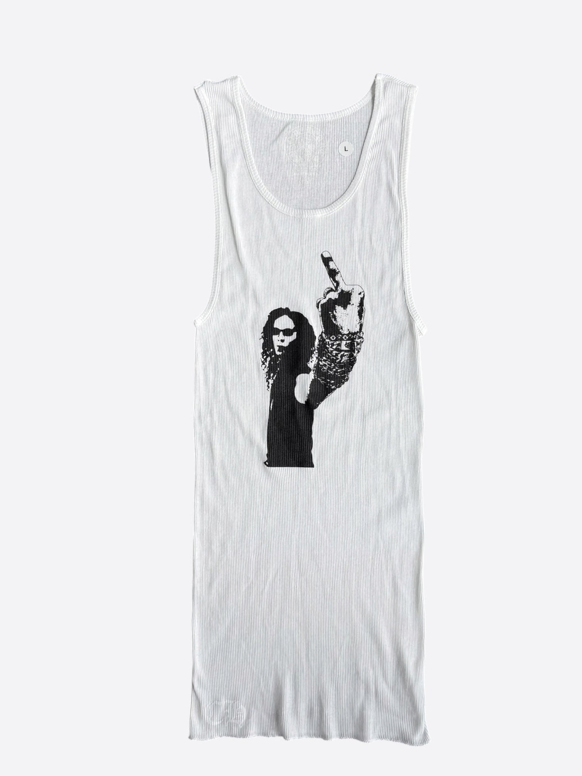 Chrome Hearts White & Black Richard Stark Graphic Tank Top