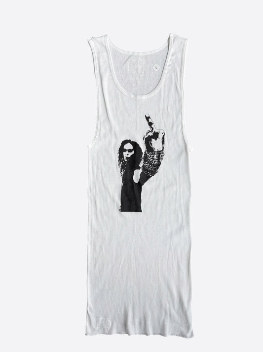 Chrome Hearts White & Black Richard Stark Graphic Tank Top