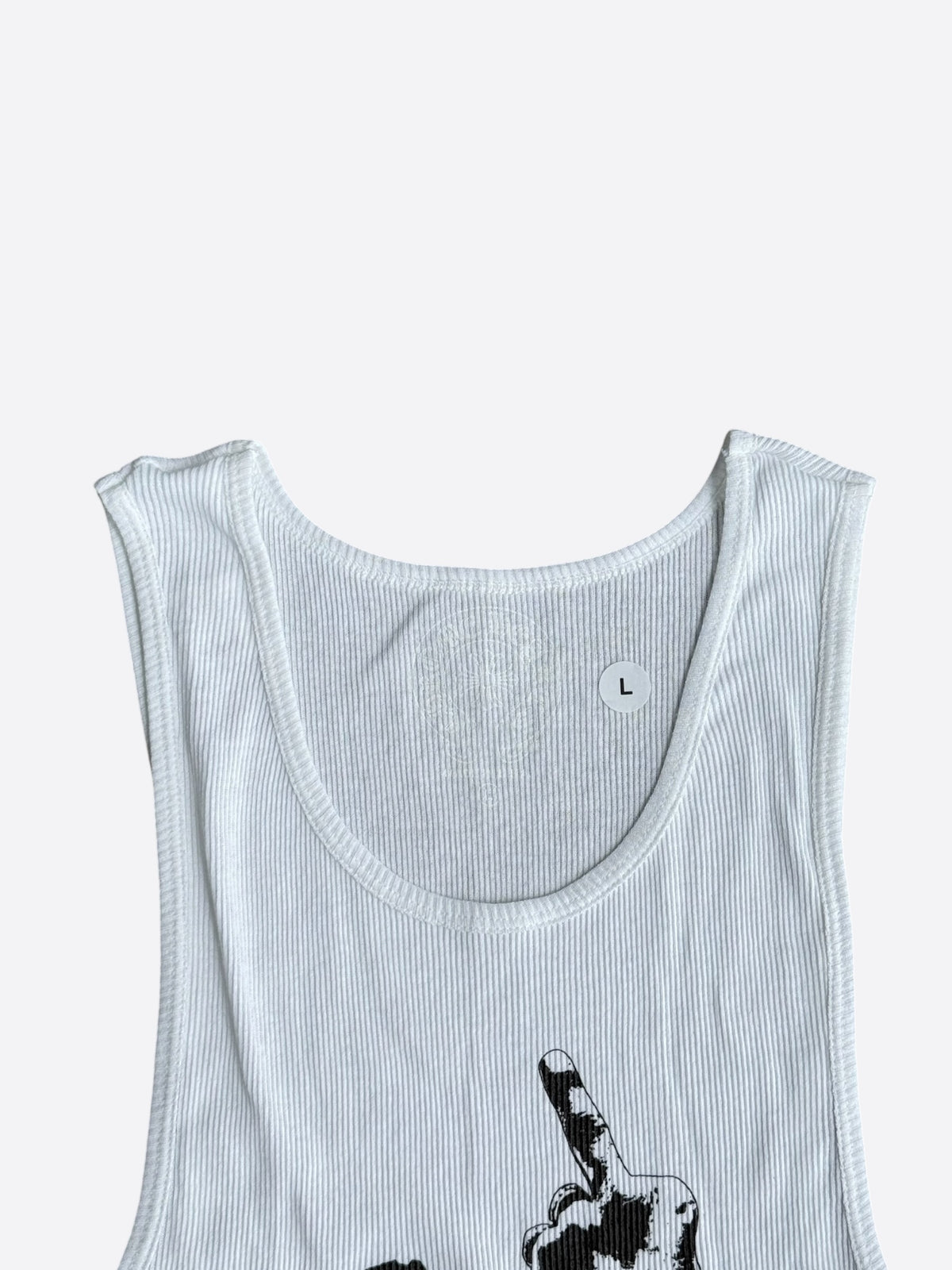 Chrome Hearts White & Black Richard Stark Graphic Tank Top