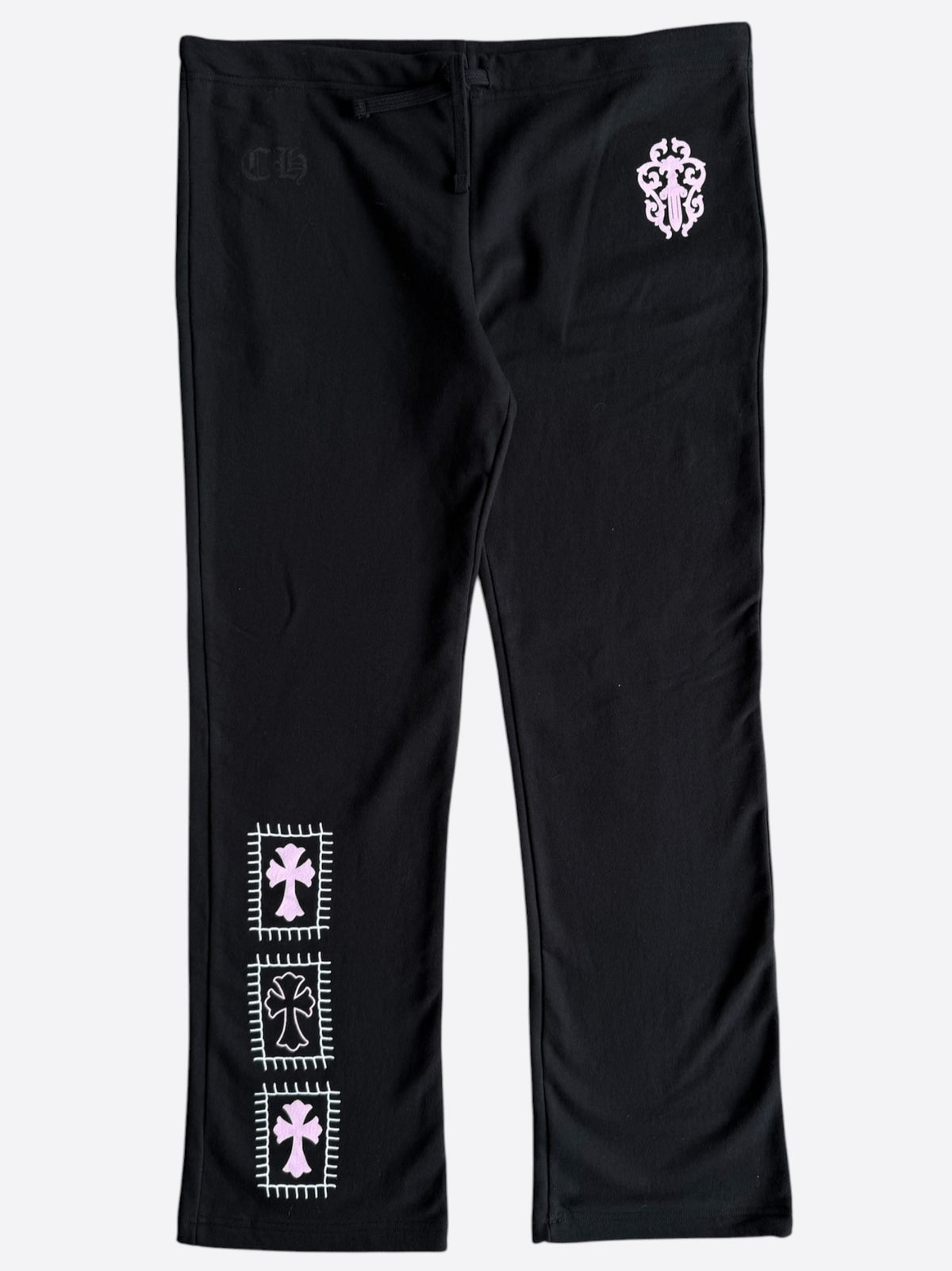 Chrome Hearts Black & Pink Deadly Doll Women's Sweatpants