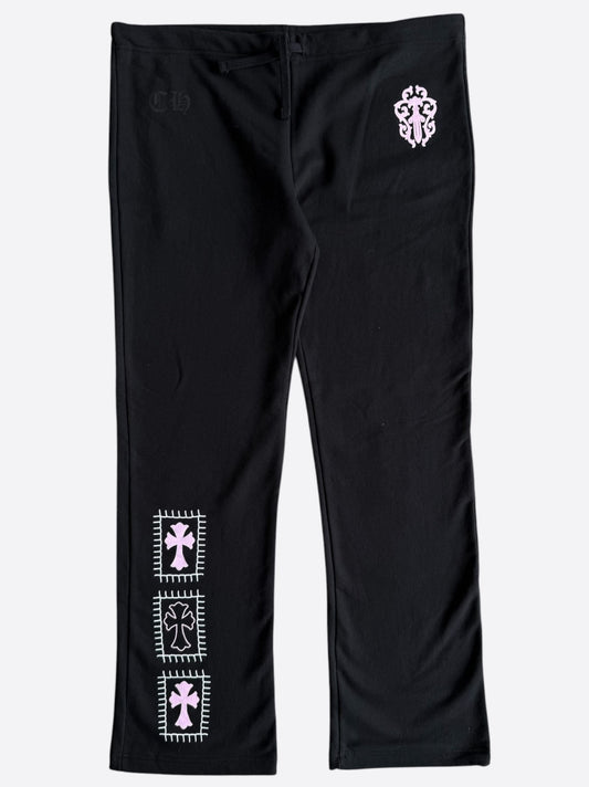 Chrome Hearts Black & Pink Deadly Doll Women's Sweatpants