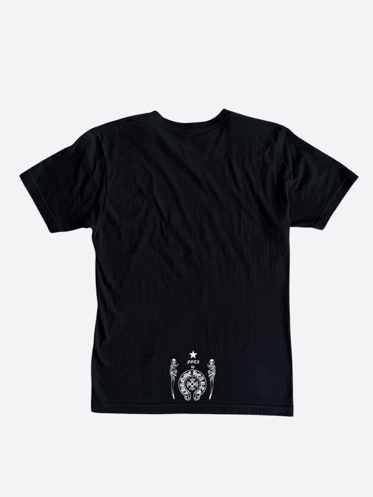 Chrome Hearts Black & White Foti Astronaut Graphic T-Shirt