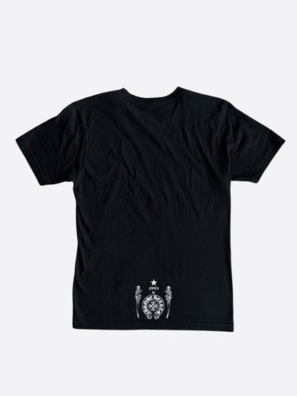 Chrome Hearts Black & White Foti Astronaut Graphic T-Shirt