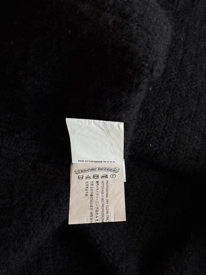 Chrome Hearts Black Cross Patch Cashmere Hoodie