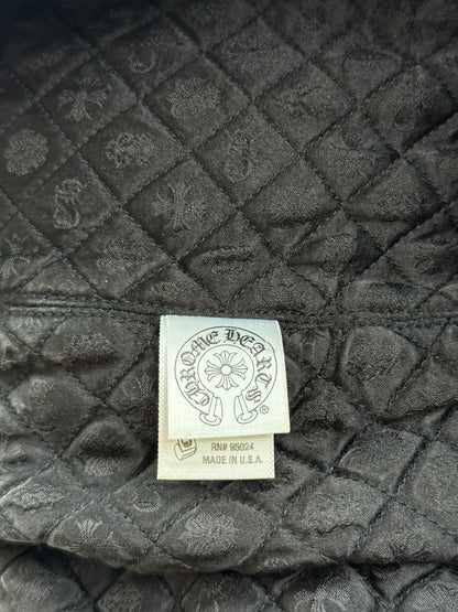 Chrome Hearts Blue & Black Hybrid Denim Jacket