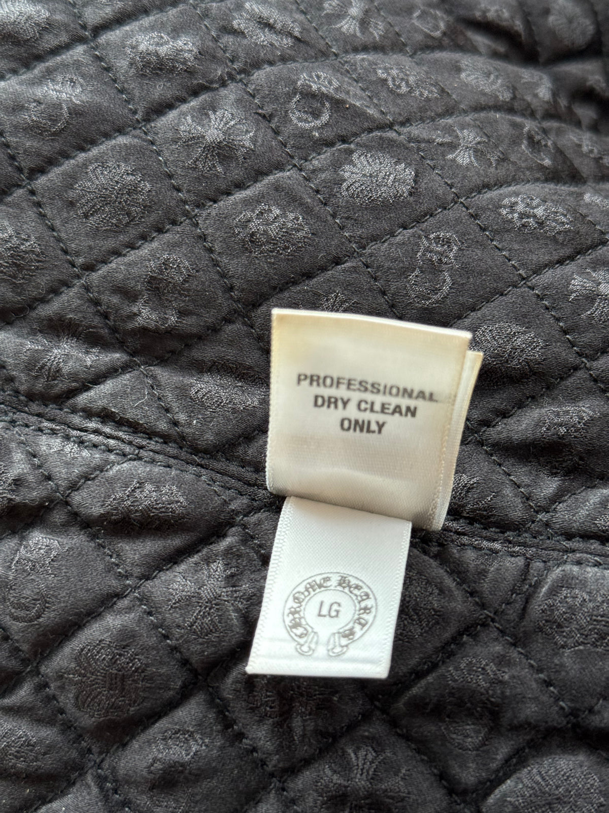 Chrome Hearts Blue & Black Hybrid Denim Jacket