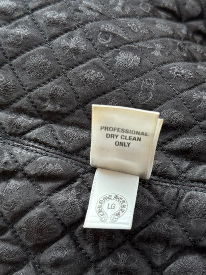 Chrome Hearts Blue & Black Hybrid Denim Jacket