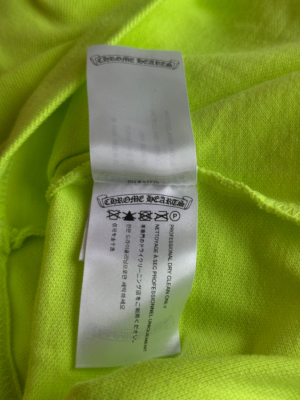 Chrome Hearts Matty Boy Green Sex Records Staff Logo Polo T-Shirt
