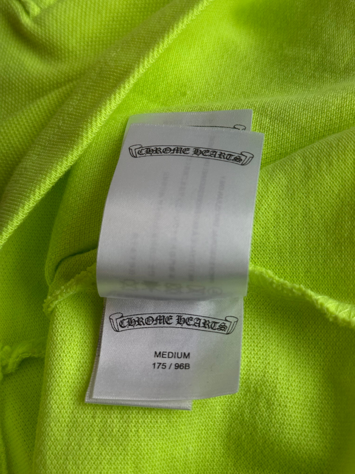 Chrome Hearts Matty Boy Green Sex Records Staff Logo Polo T-Shirt