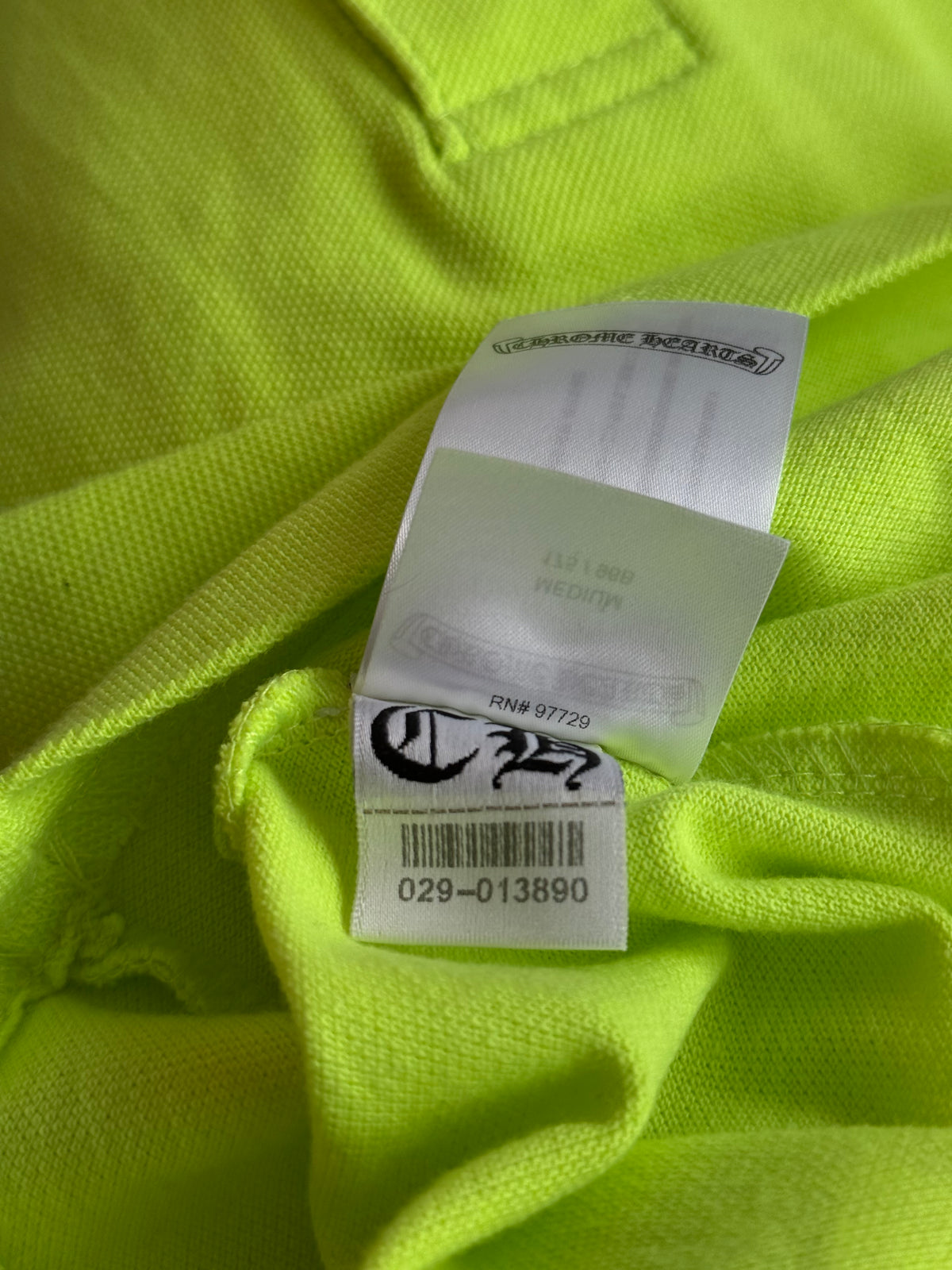 Chrome Hearts Matty Boy Green Sex Records Staff Logo Polo T-Shirt