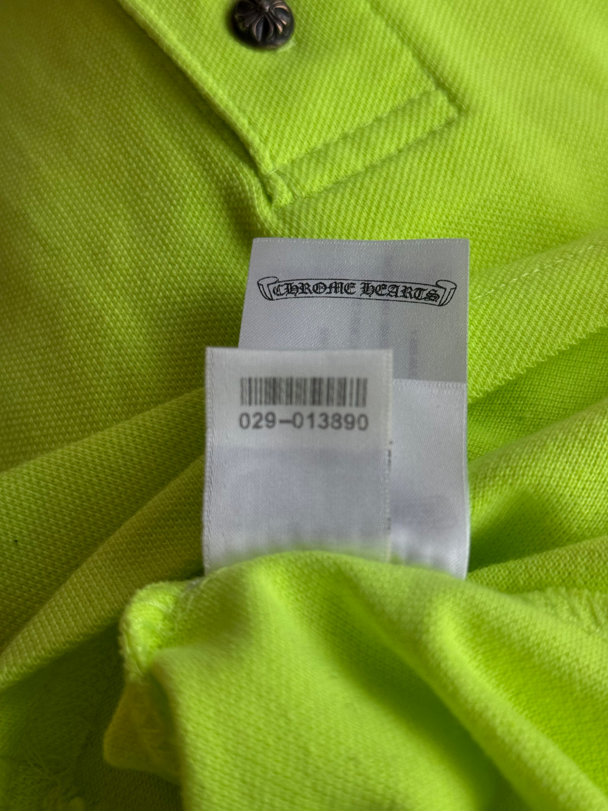 Chrome Hearts Matty Boy Green Sex Records Staff Logo Polo T-Shirt