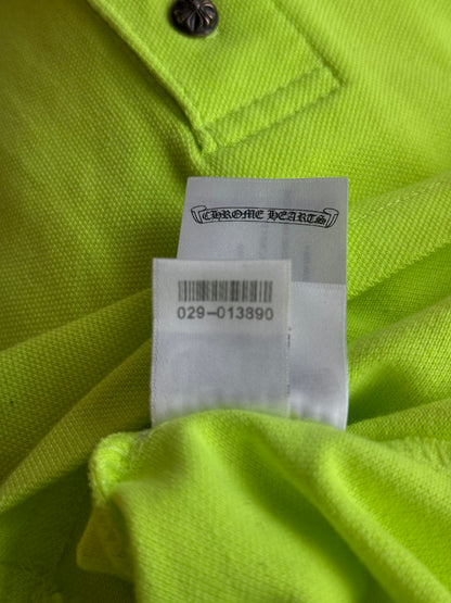 Chrome Hearts Matty Boy Green Sex Records Staff Logo Polo T-Shirt