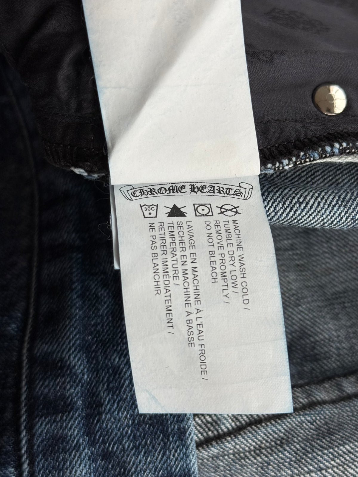 Chrome Hearts Blue Denim Jeans