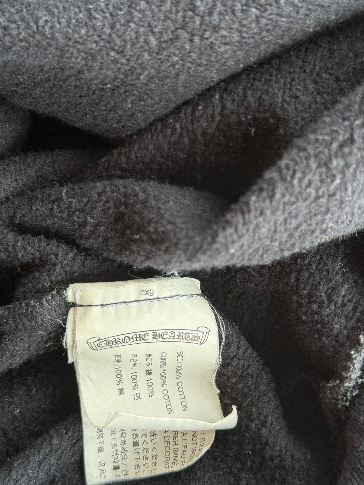 Chrome Hearts Black & White Stencil Hoodie