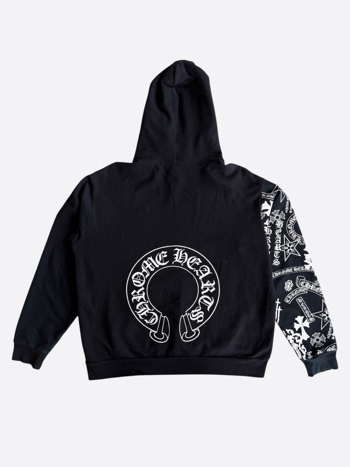 Chrome Hearts Black & White Stencil Hoodie