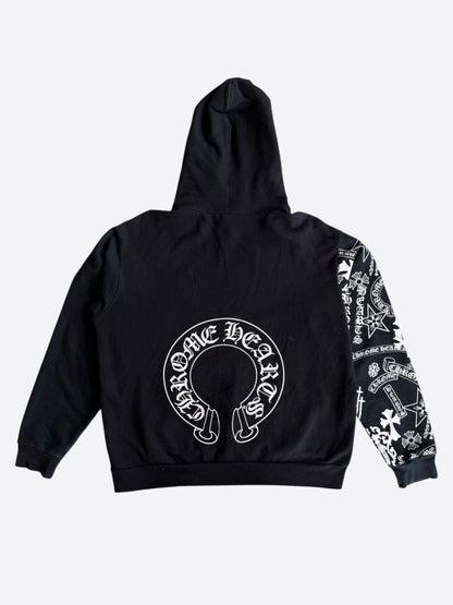 Chrome Hearts Black & White Stencil Hoodie