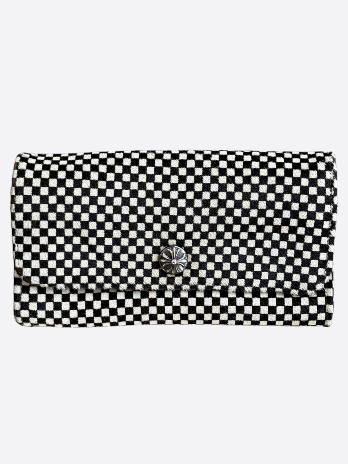 Chrome Hearts Checkered Flap Wallet