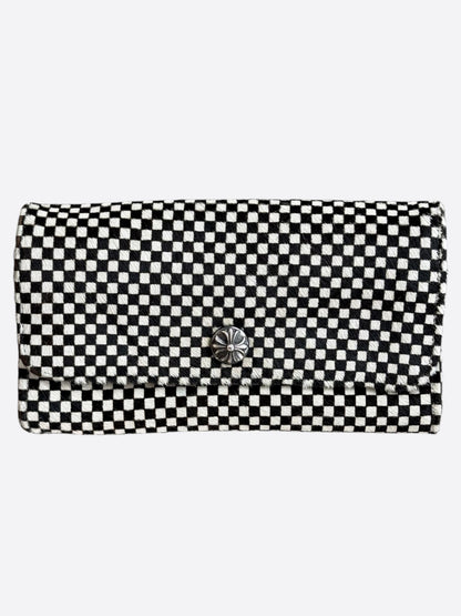 Chrome Hearts Checkered Flap Wallet