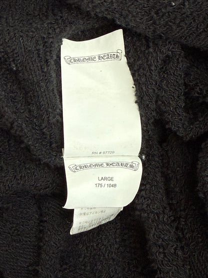 Chrome Hearts Black Cross Jacquard Embroidered Sweater Hoodie
