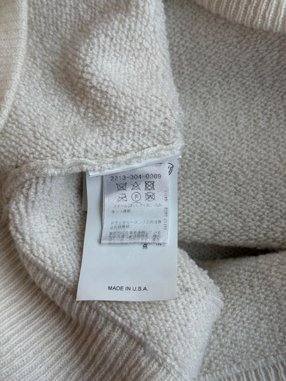 Chrome Hearts Beige & Black Embroidered Cashmere Sweater