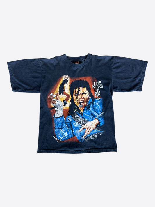 Vintage Black Michael Jackson The King of Pop Graphic T-Shirt