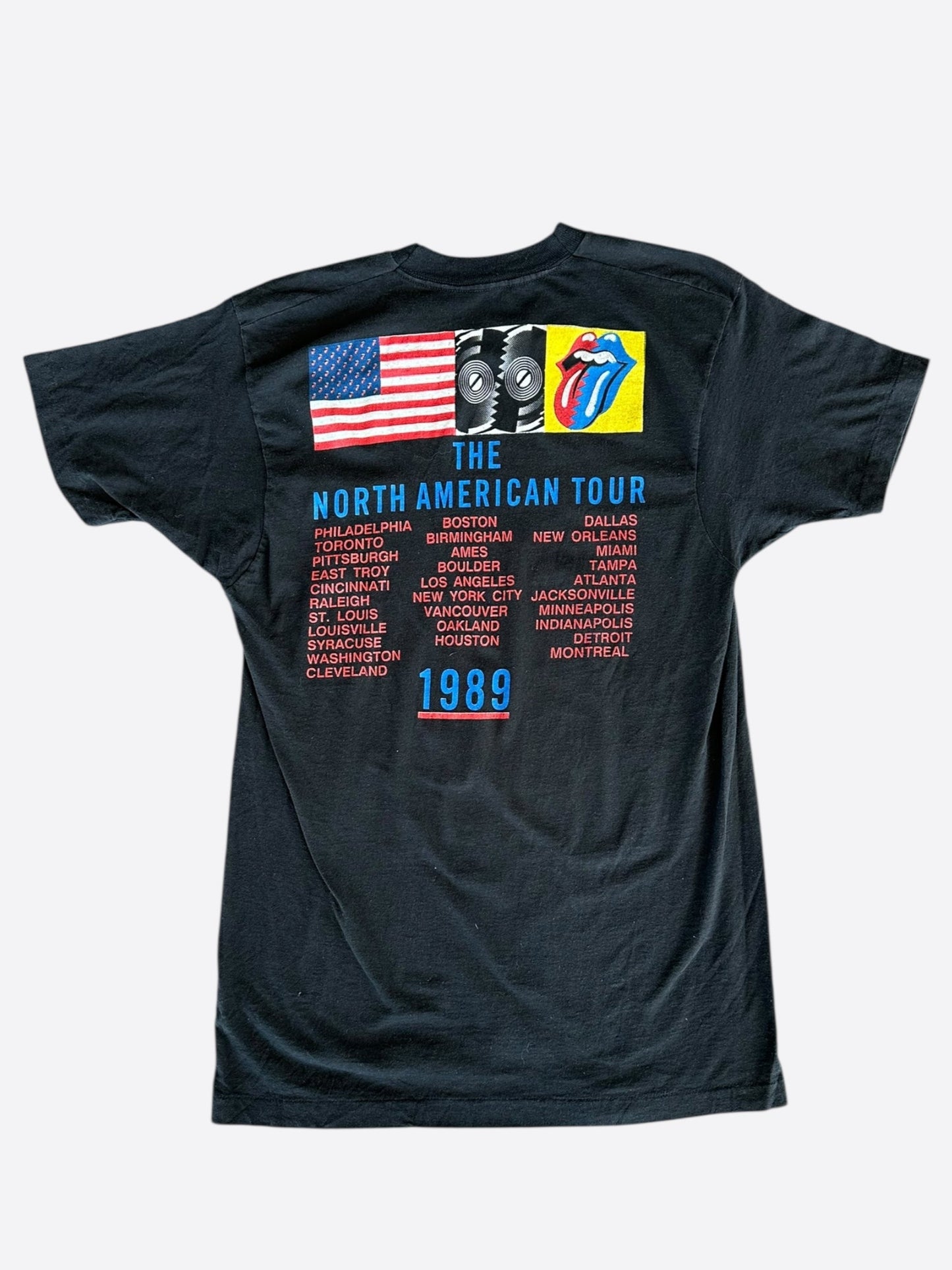 Vintage Black Rolling Stones The North American Tour T-Shirt
